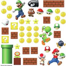 RoomMates Rektangulær Børneværelse RoomMates Nintendo Super Mario Bros. Mario & Luigi Build a Scene Wall Decals