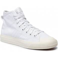 Adidas 45 - Lærred - Unisex Sneakers adidas Nizza RF Hi - Cloud White/Off White