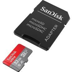 32 GB - USB 3.2 (Gen 2) - USB Type-A Hukommelseskort & USB Stik SanDisk Ultra microSDHC Class 10 UHS-I U1 A1 120MB/s 32GB +SD adapter