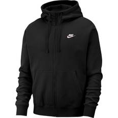 Nike Herre Overdele Nike Sportswear Club Fleece Full-Zip Hoodie - Black/White