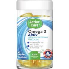 C-vitaminer Fedtsyrer Active Care Omega 3 Aktiv 80 stk