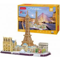 CubicFun 3D puslespil CubicFun City Line Paris 114 Pieces