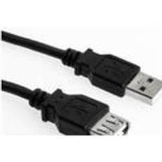 Sharkoon Sort - USB-kabel Kabler Sharkoon USB A-USB A M-F 2.0 1m