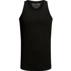 Jack & Jones Herre - S Toppe Jack & Jones Basic Tank Top - Black/Black