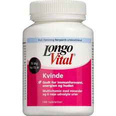 D-vitaminer Kosttilskud LongoVital Kvinde 180 stk