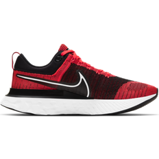 39 ½ - Herre - Rød Løbesko Nike React Infinity Run Flyknit 2 M - Bright Crimson/Black/Dark Smoke Grey/White