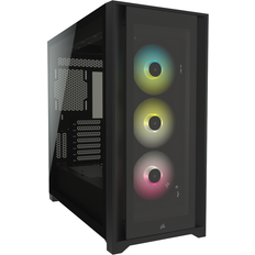 Corsair Full Tower (E-ATX) - Micro-ATX Kabinetter Corsair iCUE 5000X RGB Tempered Glass