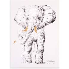 Childhome Blå Børneværelse Childhome Oil Painting Elephant