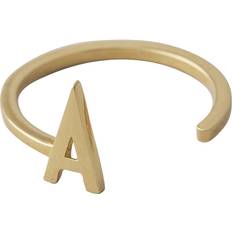 Design Letters Ringe Design Letters Ring A-Z - Gold