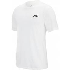 Nike Herre T-shirts Nike Sportswear Club T-shirt - White/Black