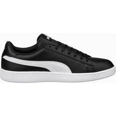 Puma 46 ½ - Dame - Læder Sneakers Puma Smash V2 Leather W - Black/White