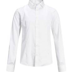 152 - Lange ærmer Skjorter Jack & Jones Boy's Curved Hem Shirt - White/White (12151620)
