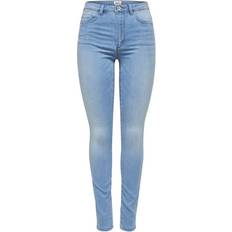14 - 32 - Blå - Elastan/Lycra/Spandex Bukser & Shorts Only Royal Hw Skinny Fit Jeans - Blue/Blue Light Denim