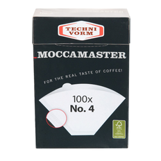 Moccamaster Hvid Kaffefiltre Moccamaster Originale Kaffefiltre str. 1x4 - 100 stk.