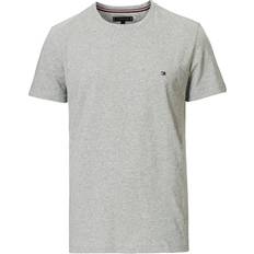 Elastan/Lycra/Spandex - Slim T-shirts Tommy Hilfiger Core Stretch Slim Fit Crew Neck T-shirt - Light Grey Heather