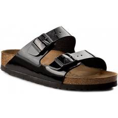 45 - Herre - Imiteret læder Sandaler Birkenstock Arizona Birko-Flor Patent - Patent Black