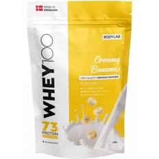 Bananer - Pulver - Valleproteiner Proteinpulver Bodylab Whey 100 Creamy Banana 1kg