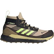 Multifarvet - Unisex Trekkingsko adidas Terrex Free Hiker GTX - Savanna/Hi-Res Yellow/Core Black