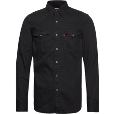 Levi's Herre Skjorter Levi's Barstow Western Standard Shirt - Marble Black Denim Rinse/Black