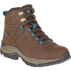 Merrell 42 ½ - Dame Sportssko Merrell Vego Mid Leather Waterproof W - Dark Earth/Britanny Blue