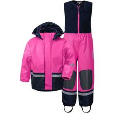 Didriksons Forstærkning på knæ Regnsæt Didriksons Boardman Kid's Rain Set - Plastic Pink (503968-322)