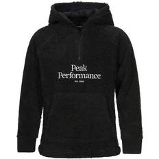 Peak Performance Hoodies Børnetøj Peak Performance Jr Original Pile HZ Hood - Black (G76908-050)