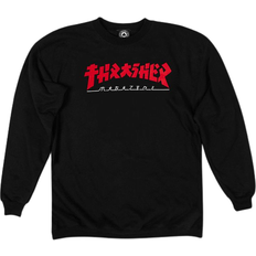 Thrasher Magazine L Sweatere Thrasher Magazine Godzilla Crewneck Sweatshirt - Black