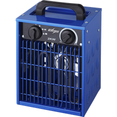 Blue Electric Heater Fan 2000W
