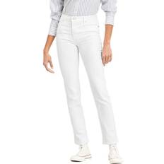 Dame - Elastan/Lycra/Spandex - Hvid Jeans Levi's 724 High Rise Straight Jeans - Western White/Neutral