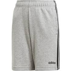 adidas Boy's Essentials 3-Stripes Knit Shorts - Medium Grey Heather/Black (DV1797)