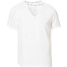 Calvin Klein Elastan/Lycra/Spandex T-shirts & Toppe Calvin Klein Modern Cotton Lounge T-shirts 2-pack - White