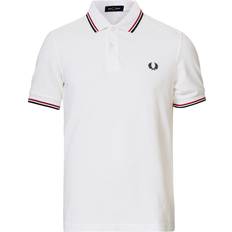 14 Polotrøjer Fred Perry Twin Tip Polo Shirt - White/Bright Red/Navy