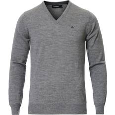 J.Lindeberg Merinould Sweatere J.Lindeberg Lymann True Merino Sweater - Grey/Grey Melange