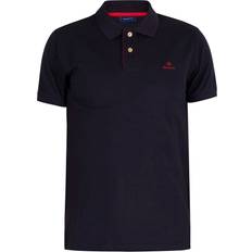 Gant Slids T-shirts & Toppe Gant Contrast Collar Regular Fit Polo Shirt - Evening Blue