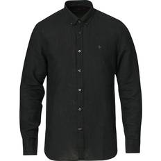 Morris Sort Tøj Morris Douglas Linen Shirt - Black