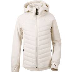 Didriksons 150 Overdele Didriksons Tovik Hybrid Girl's Hoodie - Shell White (503755-398)