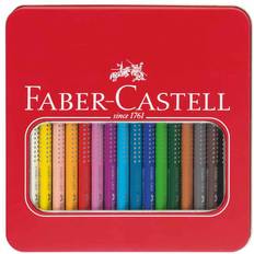 Faber-Castell Farveblyanter Faber-Castell Jumbo Grip Coloured Pencils Metal Tin 16-pack