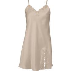 Beige - Blomstrede Undertøj Lady Avenue Silk Nightgown - Bailey