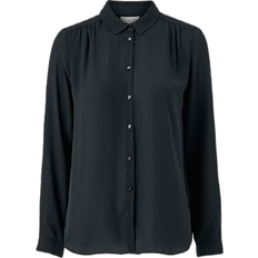 Plisseret - Polyester Overdele Vila Loose Skjorte- Black