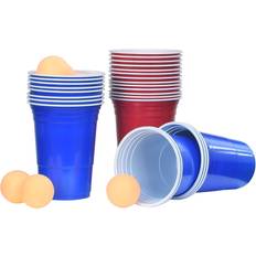 Plastikkrus vidaXL Plastic Cups Beer Pong Blue/Red 100-pack
