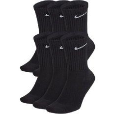 Hoodies - Unisex Tøj Nike Everyday Cushioned Training Socks 6-pack - Black/White