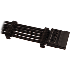 Dutzo Sleeved 15 Pin SATA-SATA M-F 0.3m 0.3m