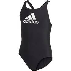 Adidas Badetøj Børnetøj adidas Girl's Badge of Sport Swimsuit - Black/White (GN5892)