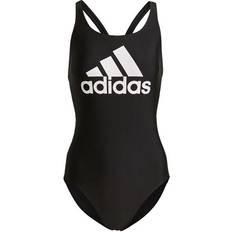 adidas Women's SH3.RO Big Logo Swimsuit - Black/White