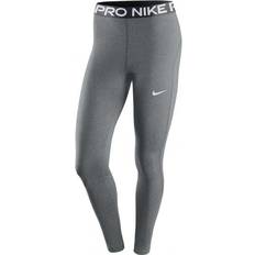Nike Dame - Fitness - L Tights Nike Pro Mid Rise Leggings Women - Gunsmoke/Heather/Black/White