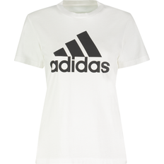 Adidas Dame Overdele adidas Women's Loungewear Essentials Logo T-shirt - White/Black