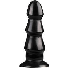 All Black Glans Trio Dildo 17x5cm