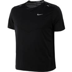 Nike Slids Tøj Nike Men's Rise 365 Dri-FIT Short Sleeve Running Shirt - Black