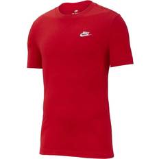 Nike Herre T-shirts Nike Sportswear Club T-shirt - University Red/White