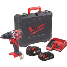 Milwaukee Batterier - Borefunktion - Slagskruemaskiner Milwaukee M18 CBLPD-422C (1x4.0Ah + 1x2.0Ah)